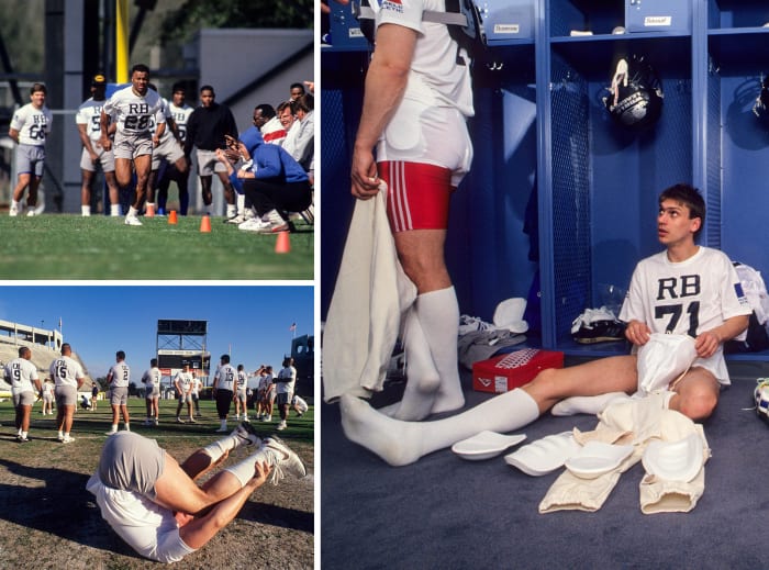 Scenes from the World League tryout in 1991